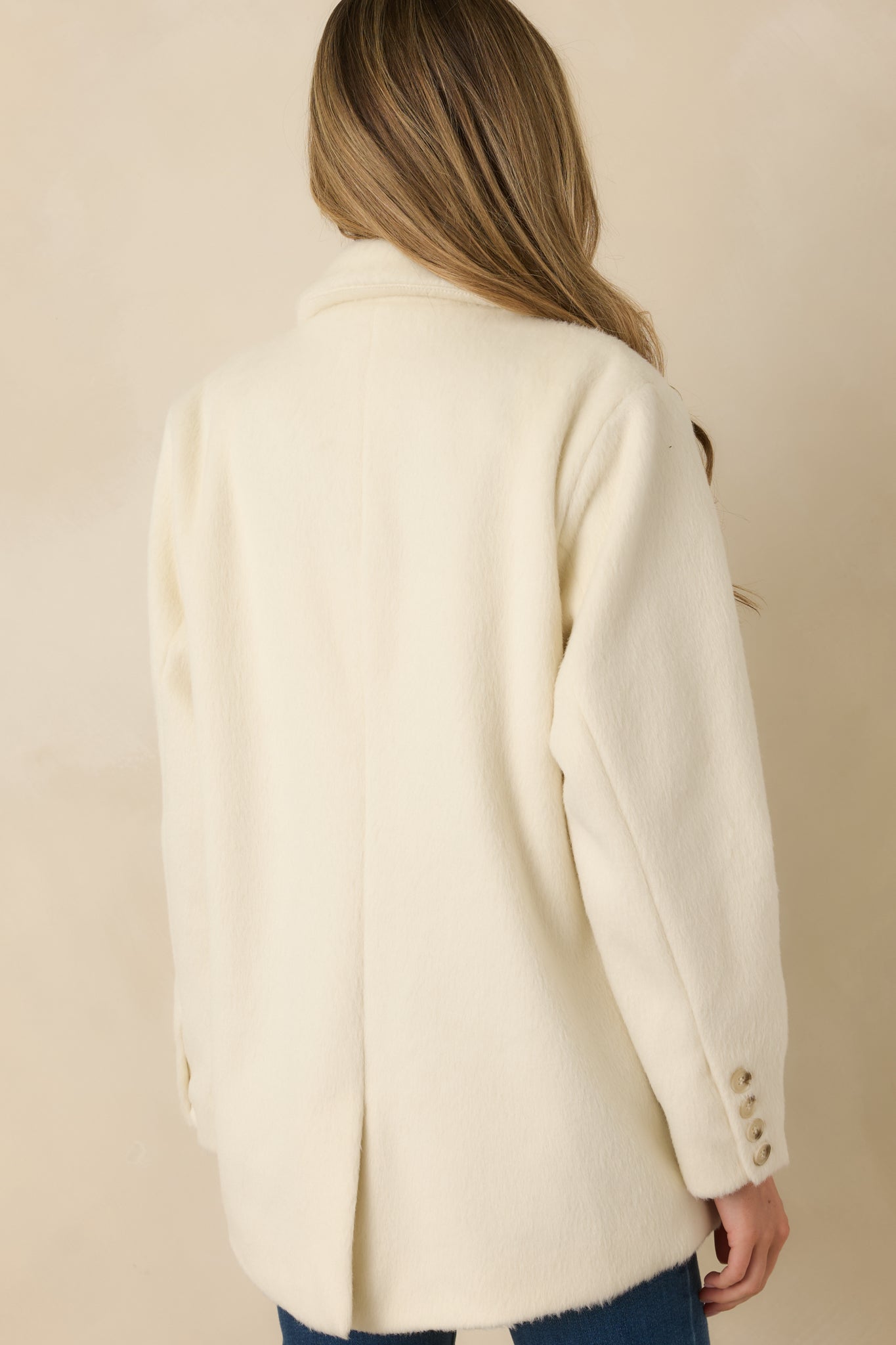 Winds of Change Ivory Felted Coat