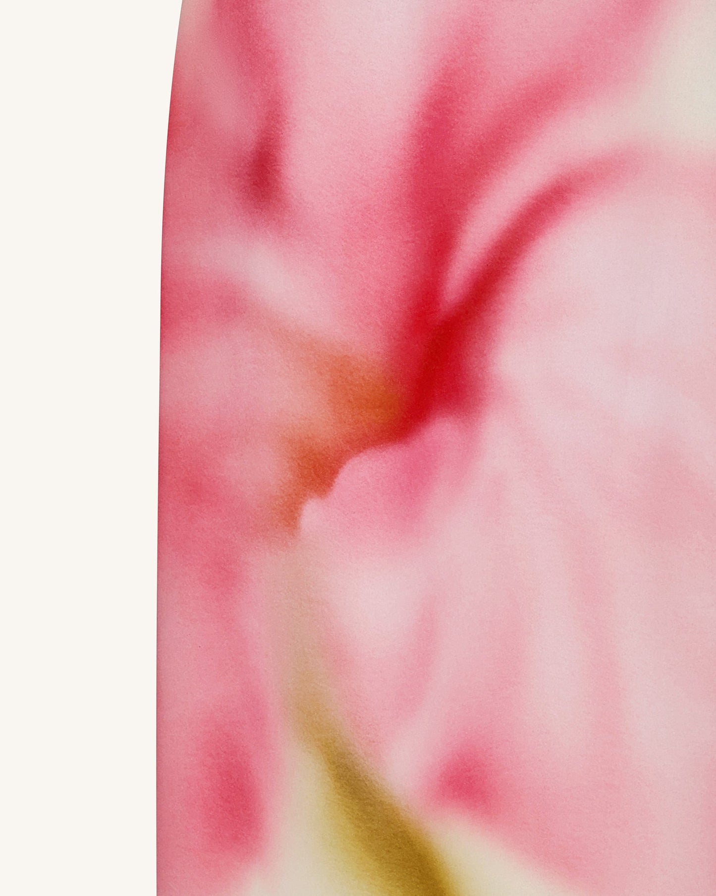 水彩花卉平口長裙 - 黃色