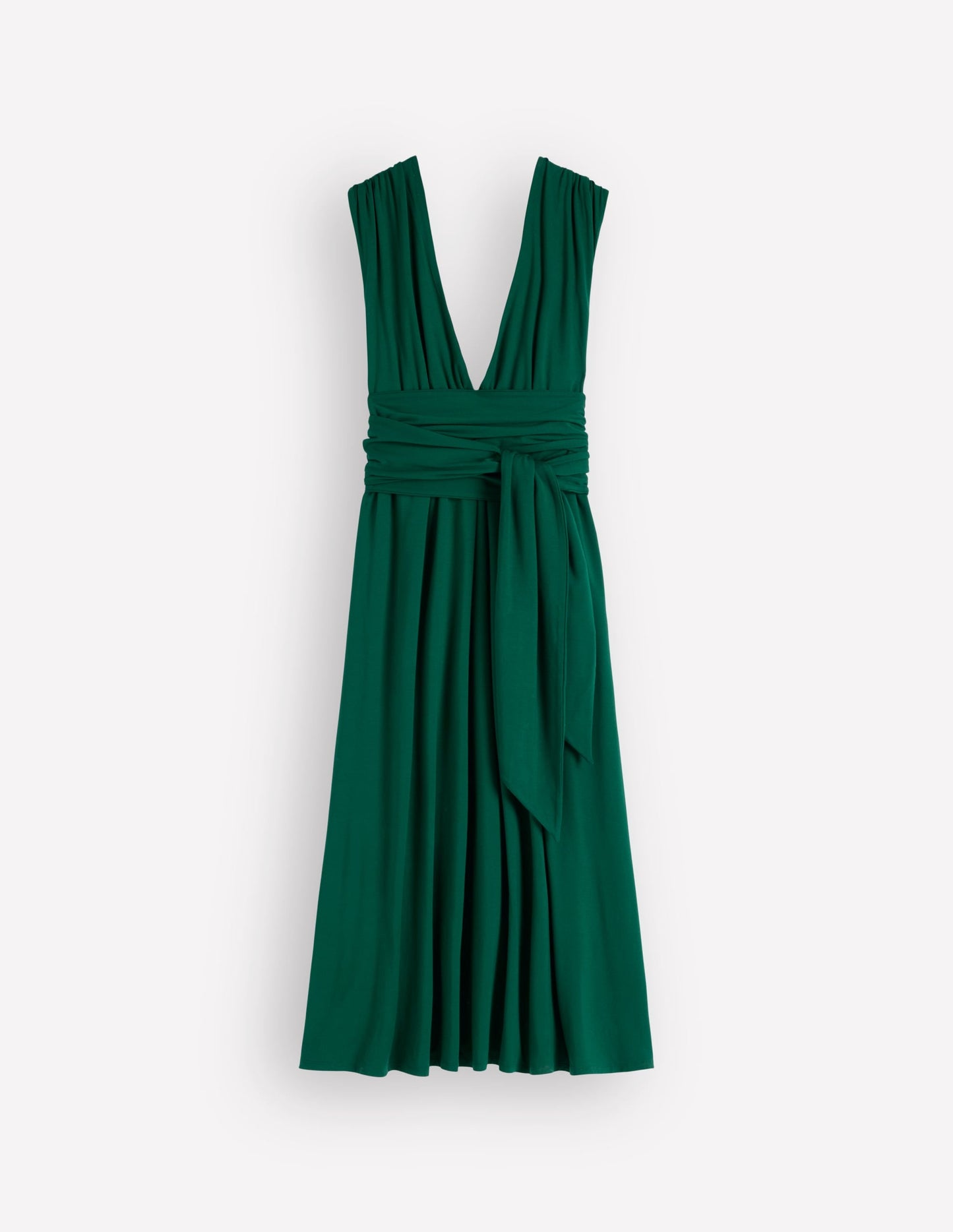 Multiway Jersey Maxi Dress-Emerald Night