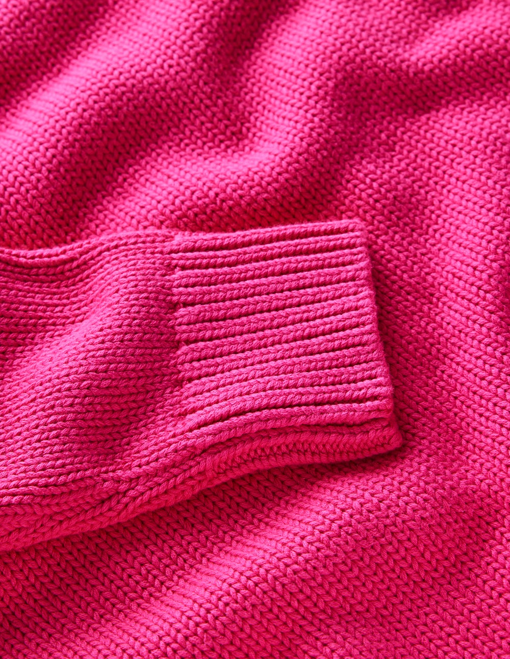 Lucy Oversized Cotton Jumper-Pink Peony