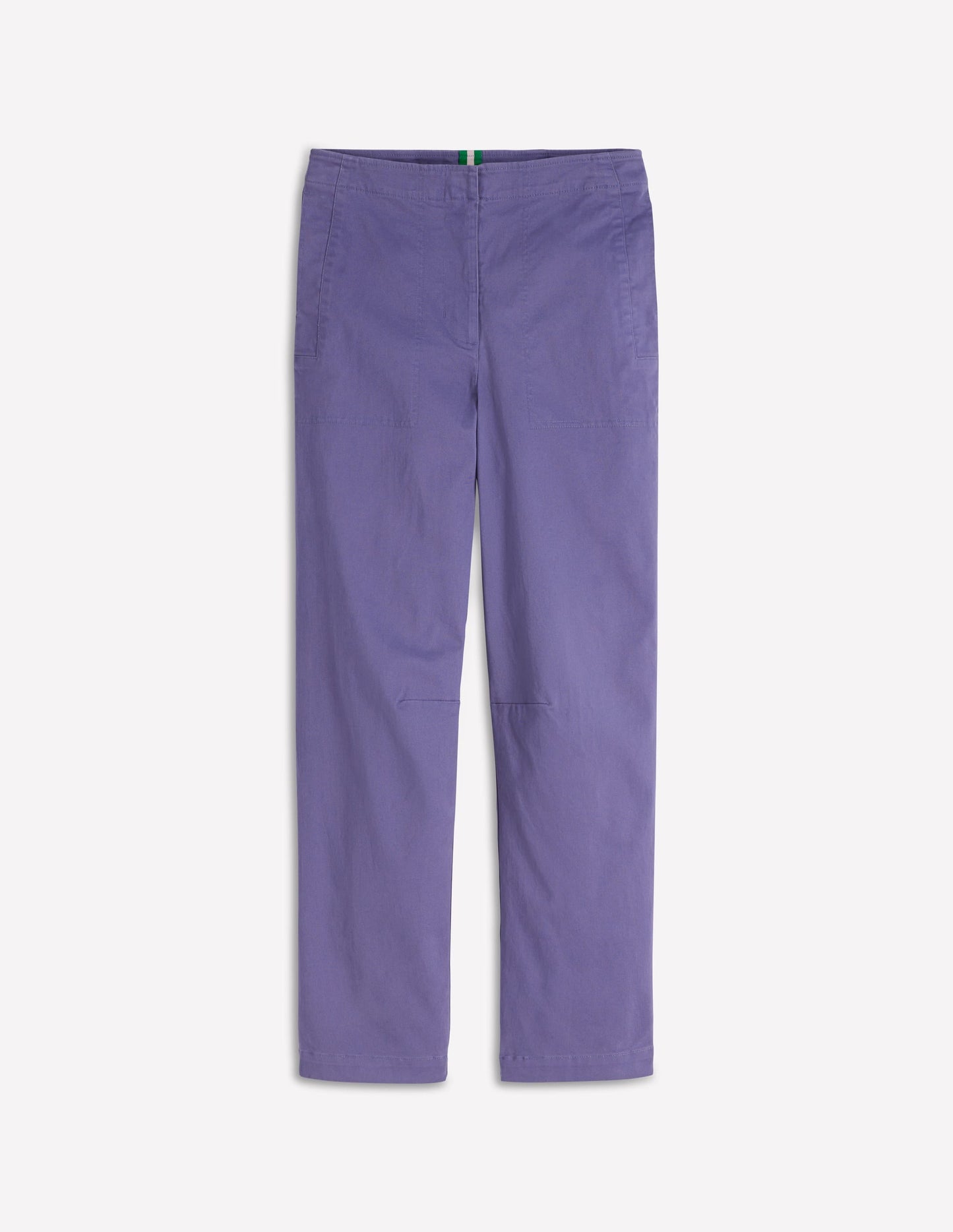 Barrel Leg Chino Pants-Purple Thistle