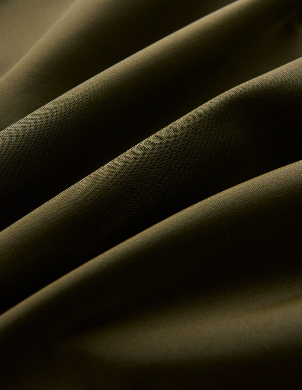 Pleated Cup Swimsuit-Olive