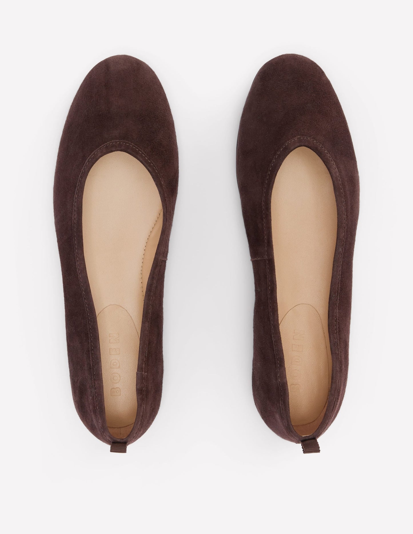 High Cut Ballet Flats-Bitter Chocolate