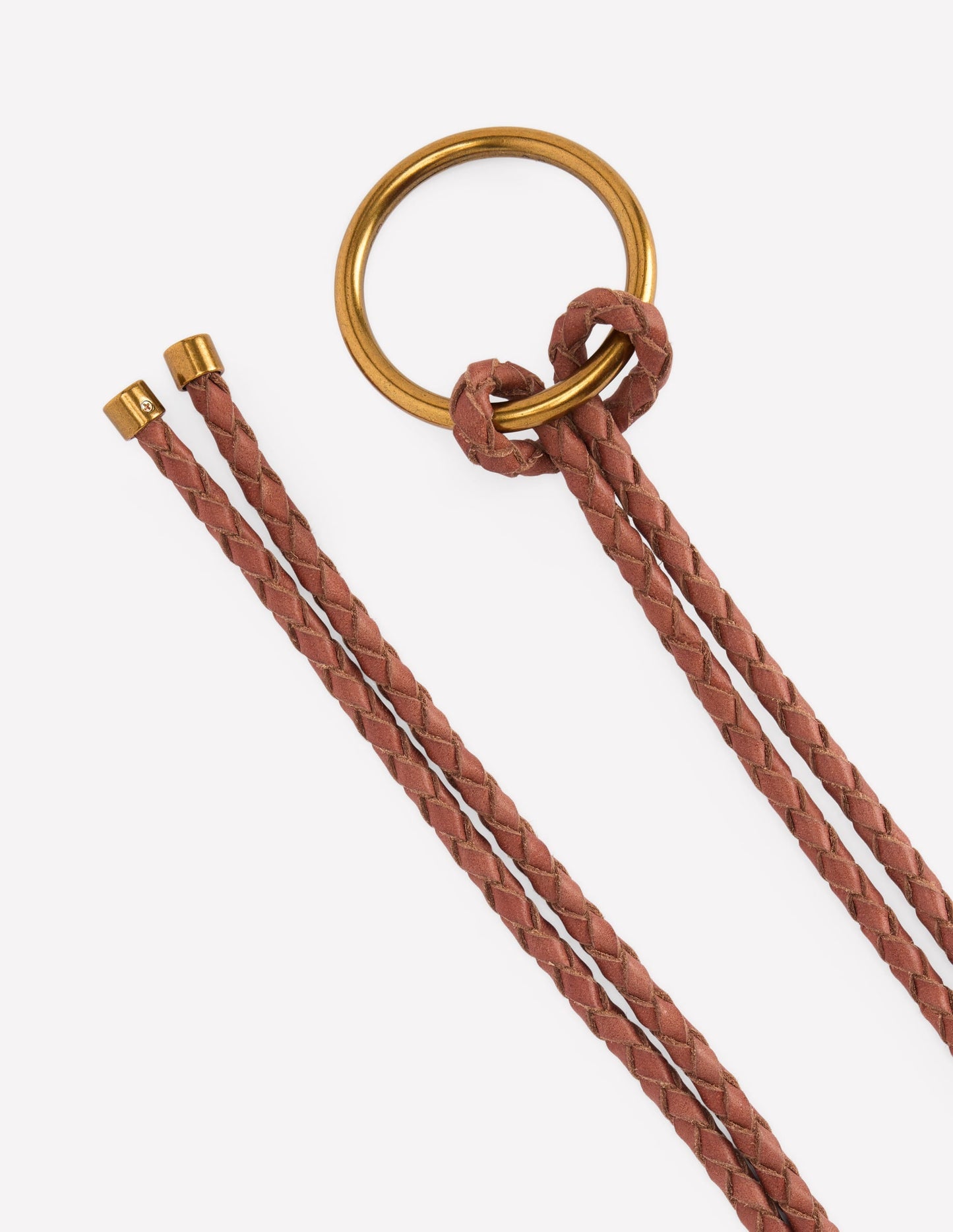 Leather Rope Belt-Tan