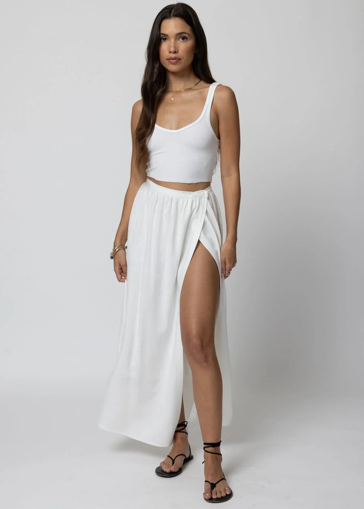 Stillwater The Button Wrap Skirt