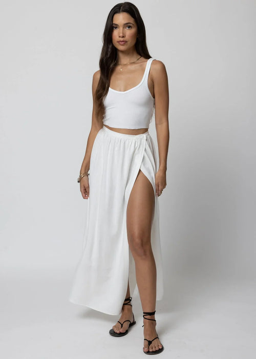 Stillwater The Button Wrap Skirt