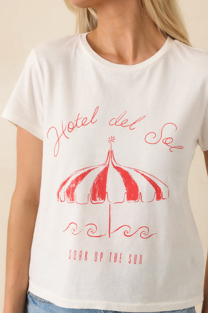 Z Supply White Cotton Del Sol Tourist Tee