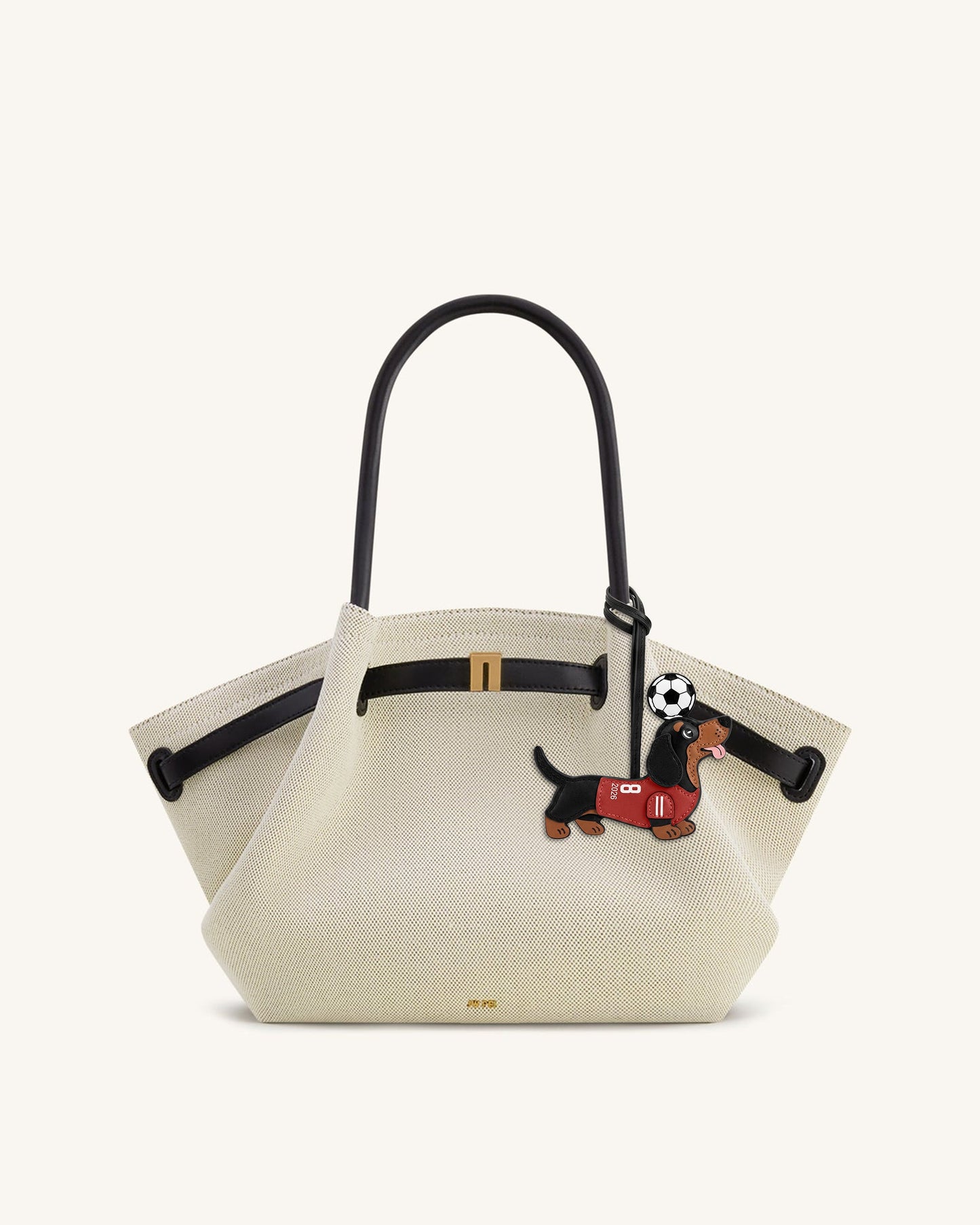世界盃臘腸狗足球球衣掛飾 - 紅色