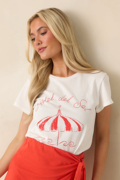 Z Supply White Cotton Del Sol Tourist Tee