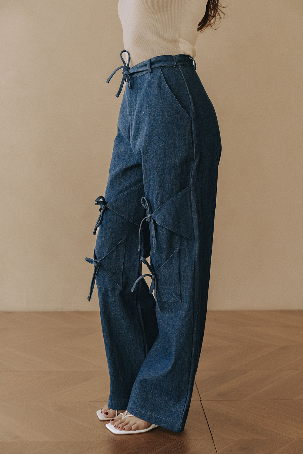 Poet Denim Pants - Dark Blue