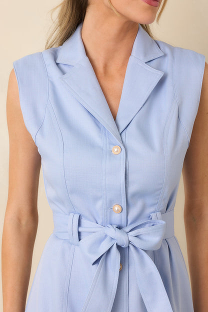 Prosperina Jacqueline Sky Blue Midi Dress