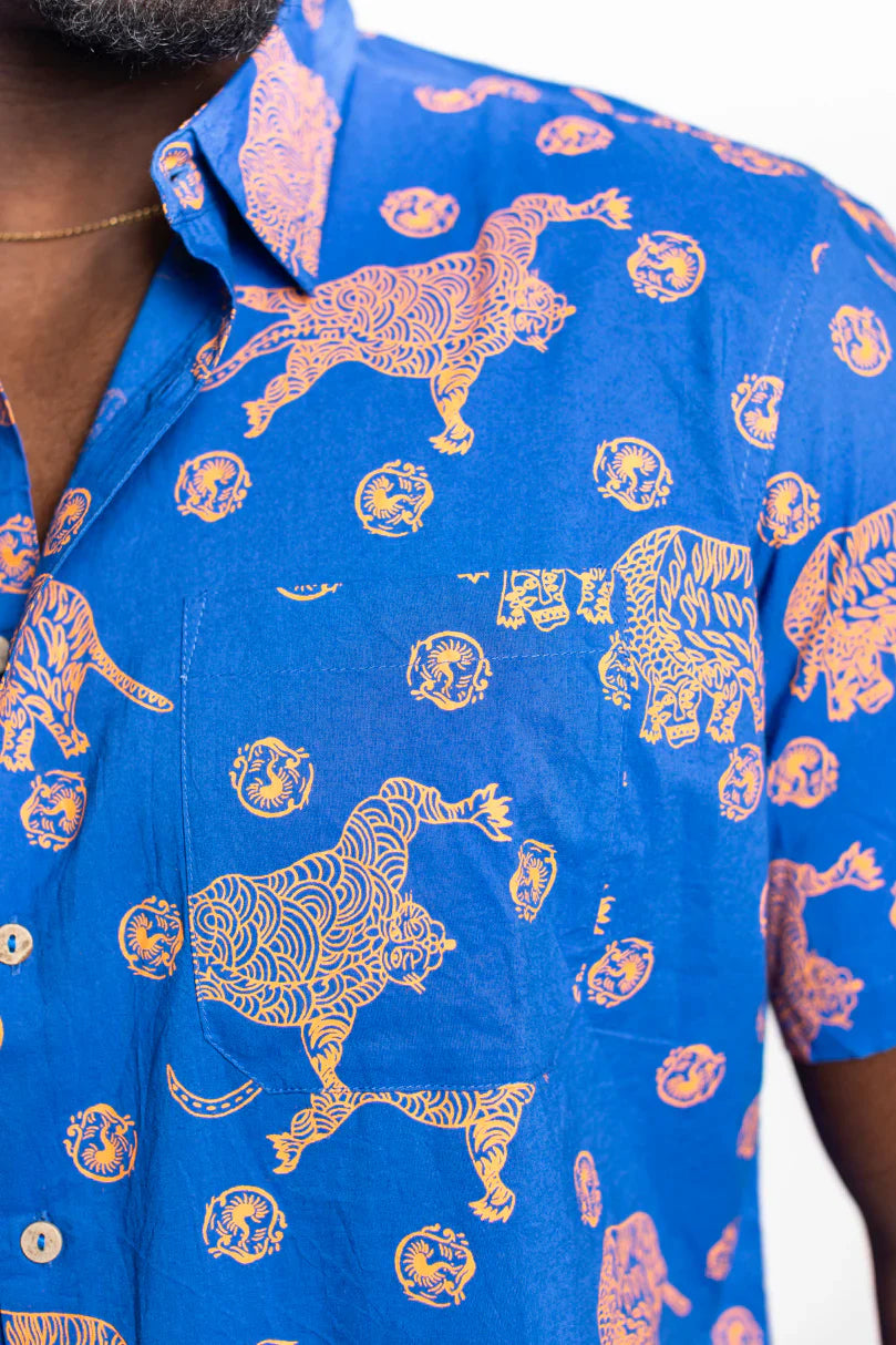 One World Brothers Electric Tiger Shirt