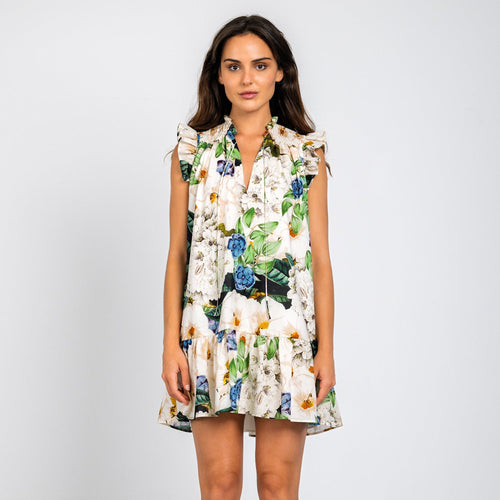 Lavender Brown Theodora Mini Dress