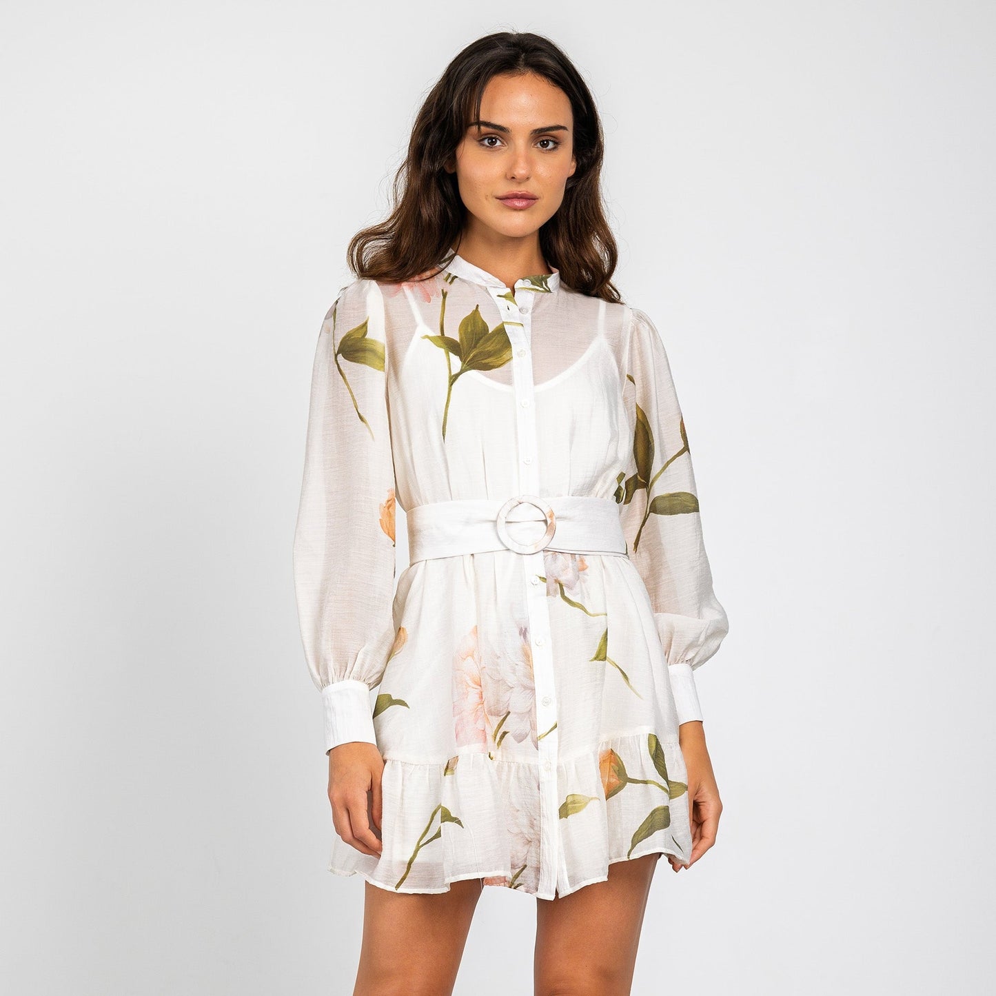 Lavender Brown Elizabeth Mini Dress