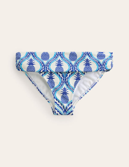 Classic Fold Bikini Bottoms-Surf The Web, Pineapple Wave