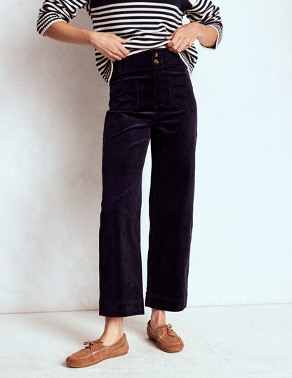Primrose Cord Pants-Navy