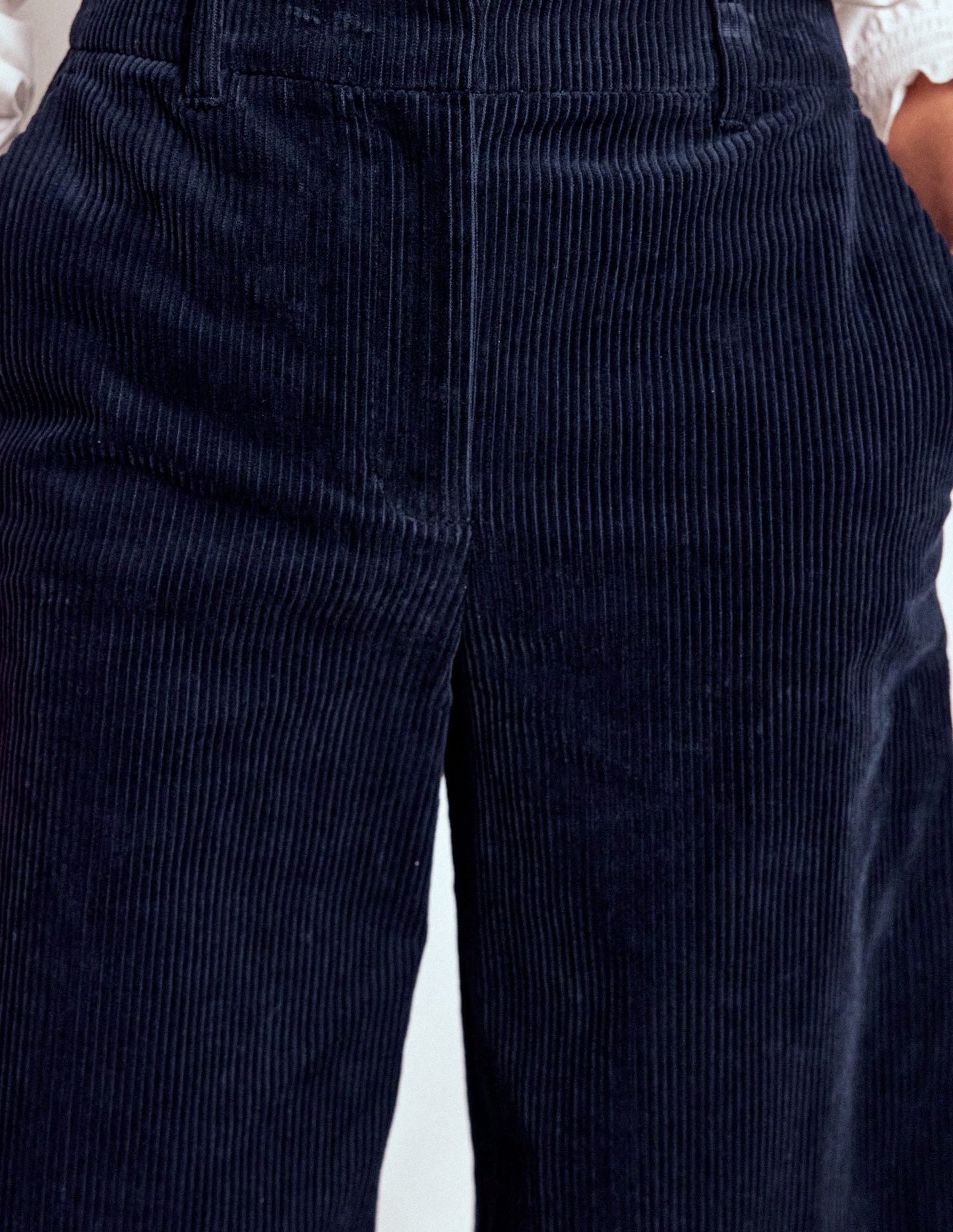 Belgravia Chunky Cord Pants-Navy