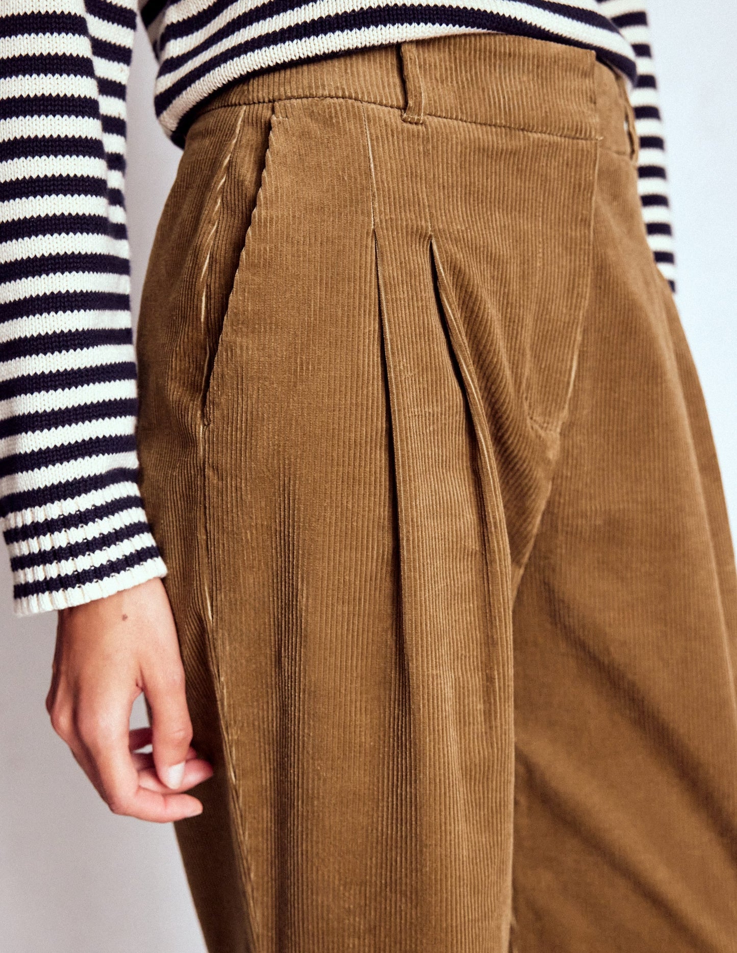Kensington Cord Pants-Latte
