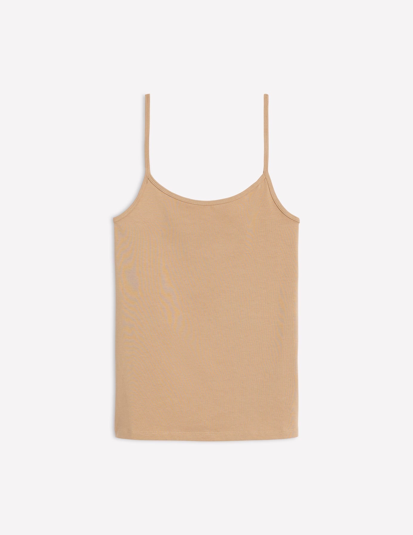 Plain Cami Top-Medium Beige
