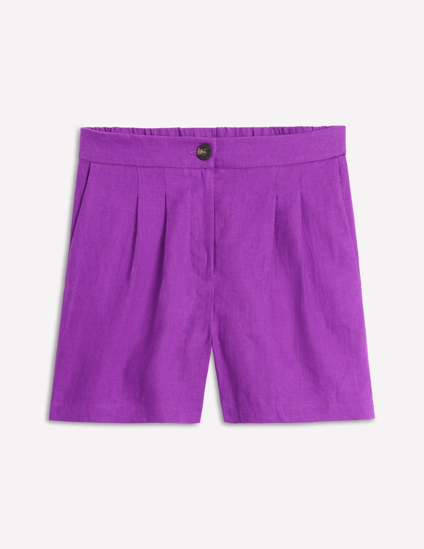 Dulwich Linen Shorts-Royal Purple