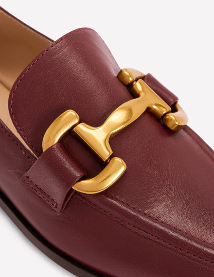 Iris Snaffle Loafers-Oxblood