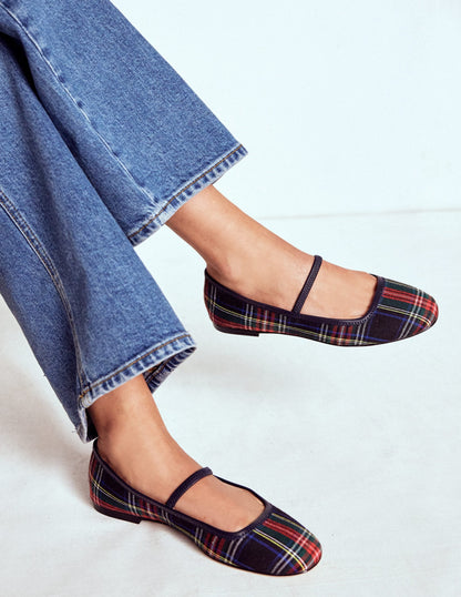 Thea Mary Jane Ballet Flats-Check