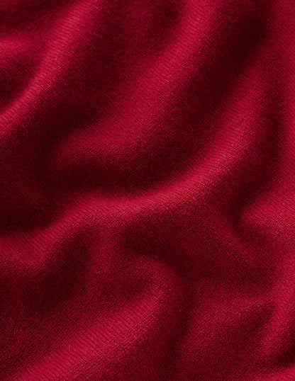 Eva Cashmere Vest-Red Liquorice