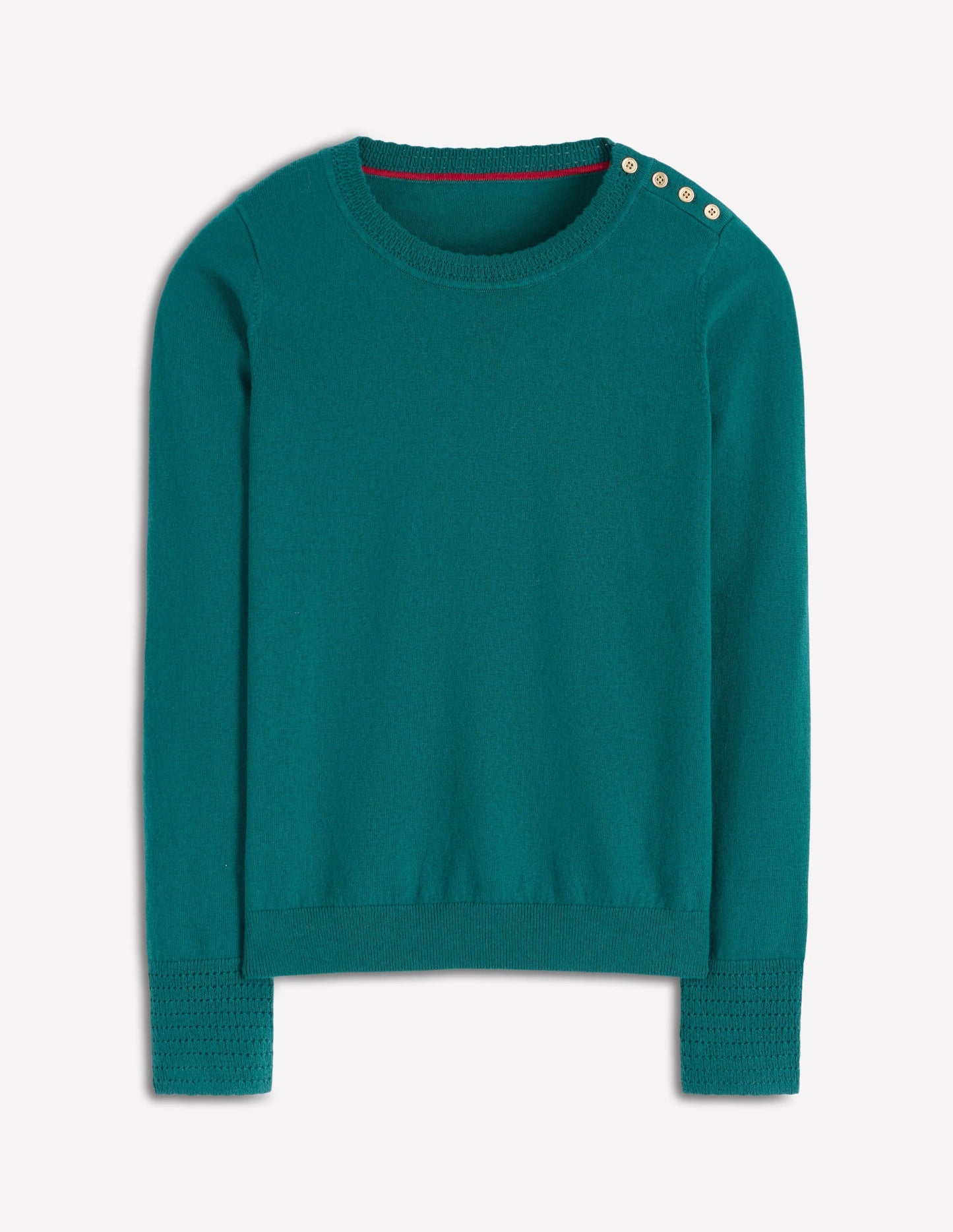 Briony Stitch Sweater-Drake Green