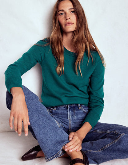 Briony Stitch Sweater-Drake Green
