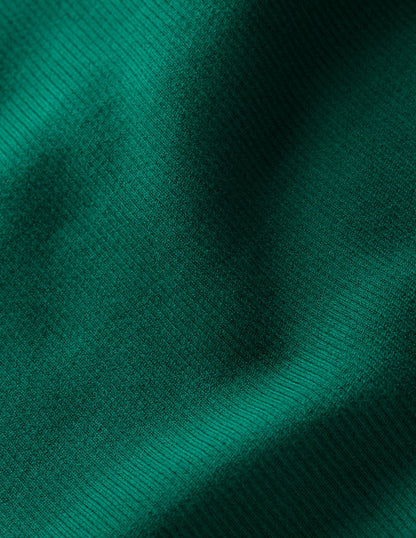 Emilia Roll Neck Sweater-Emerald Night