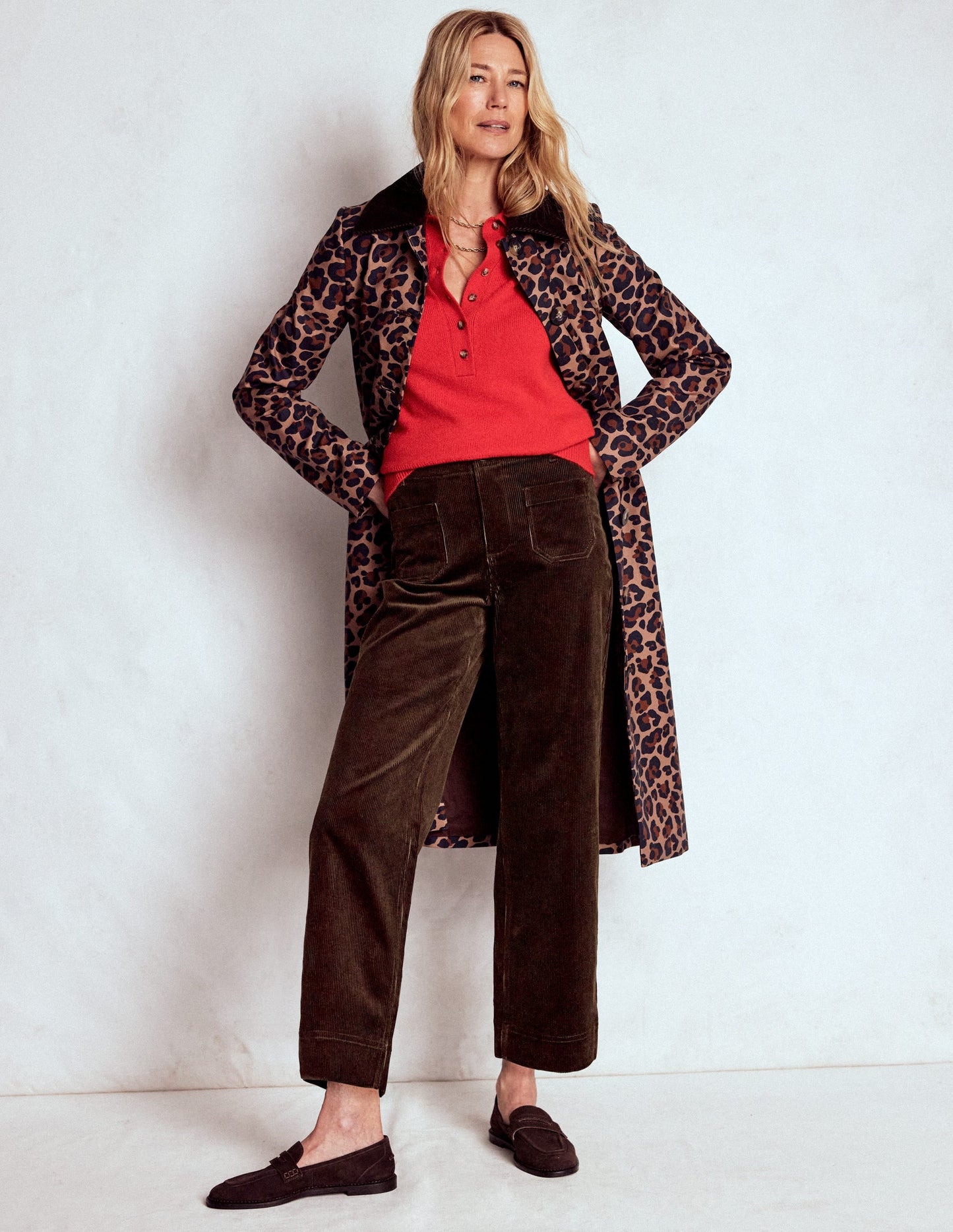 Primrose Cord Pants-Espresso