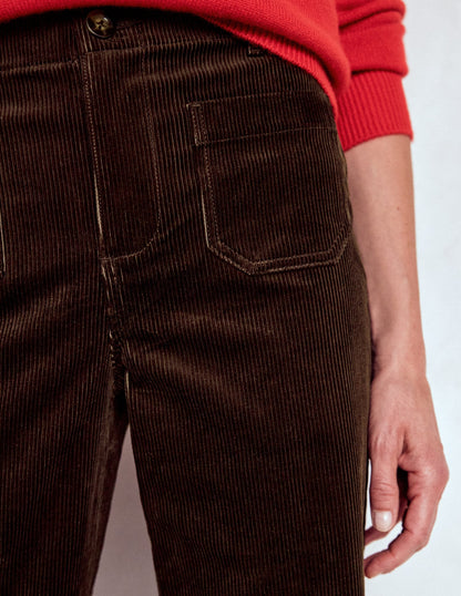 Primrose Cord Pants-Espresso
