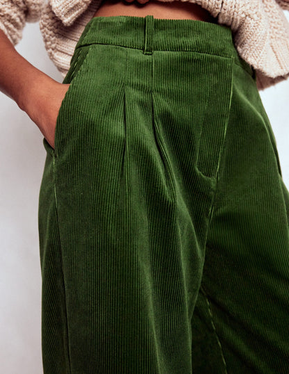 Kensington Cord Pants-Green Fir