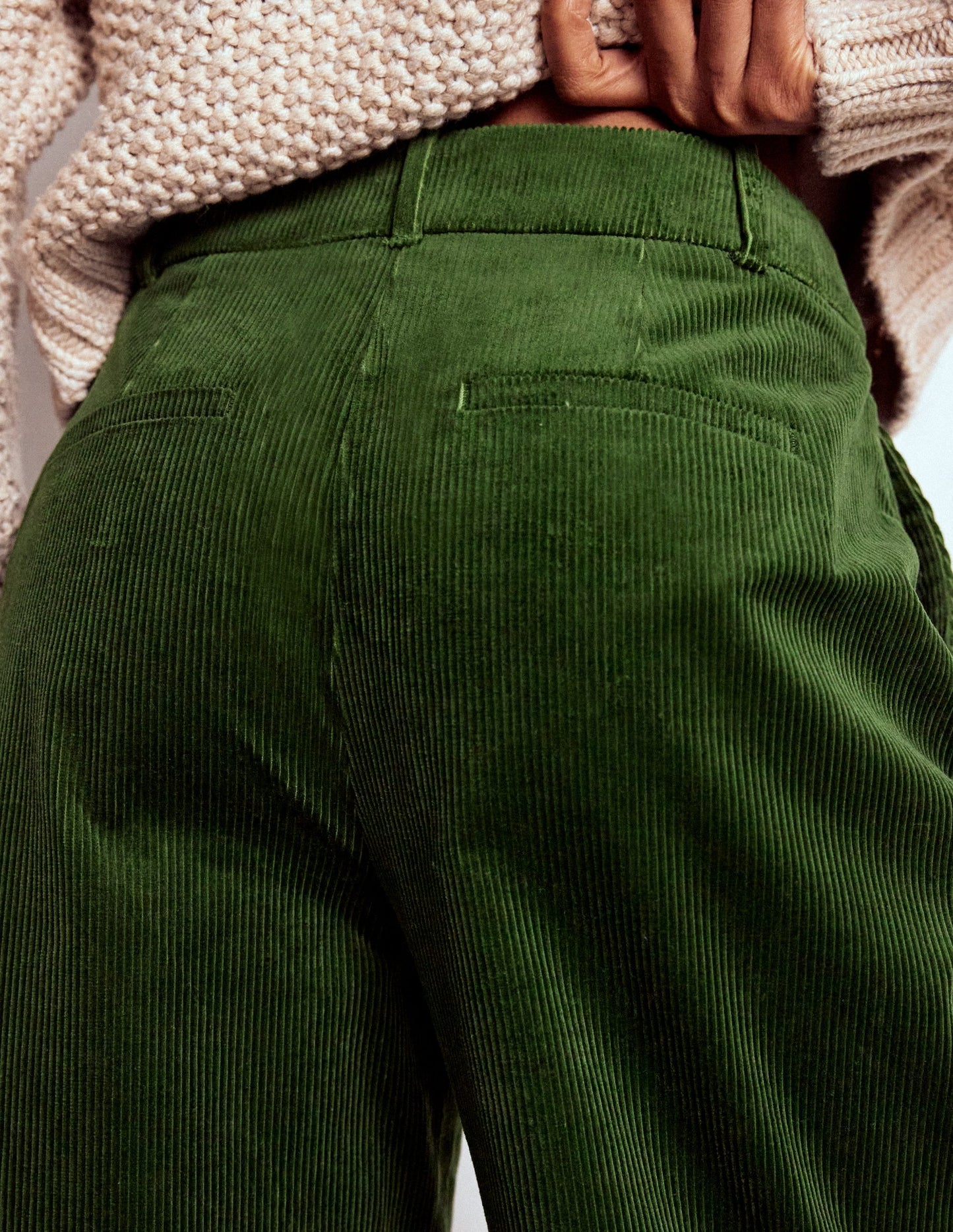 Kensington Cord Pants-Green Fir