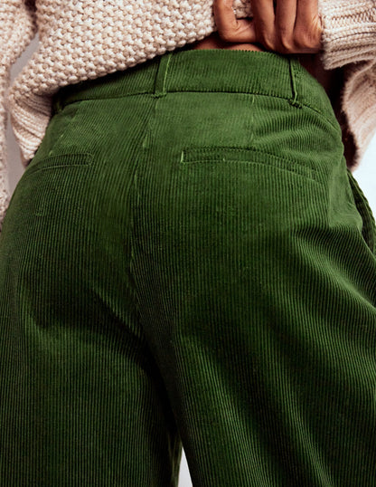 Kensington Cord Pants-Green Fir