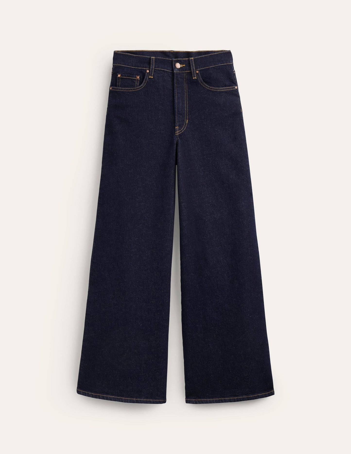 High Rise Wide Leg Jeans-Indigo Rinse