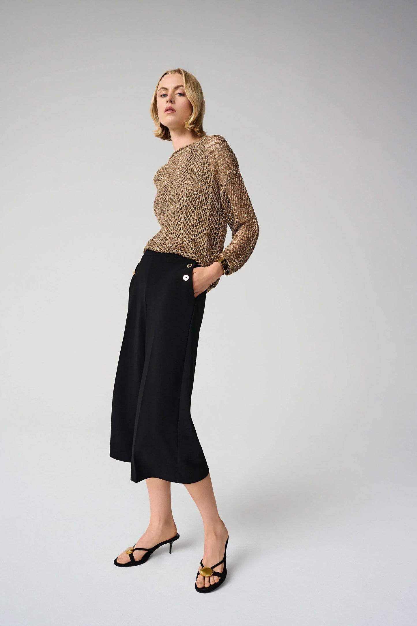 Joseph Ribkoff Silky Knit Pull-On Culotte Pants