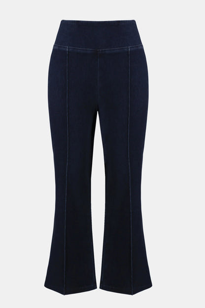 Joseph Ribkoff Knit Denim Cropped Flare Pant