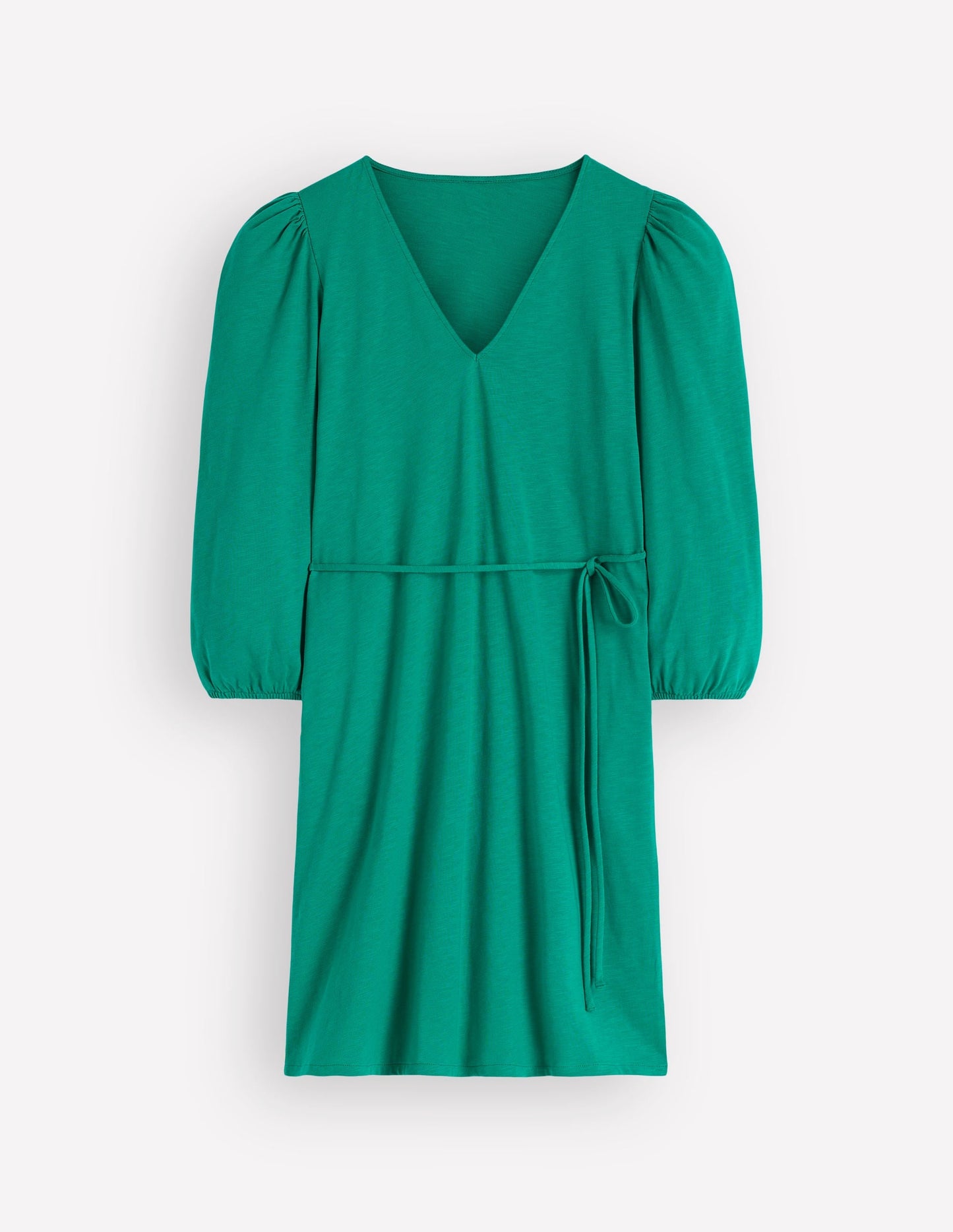 Cary V-Neck Short Dress-Deep Teal