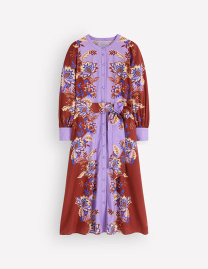 Blouson Sleeve Occasion Dress-Multi Super Bloom