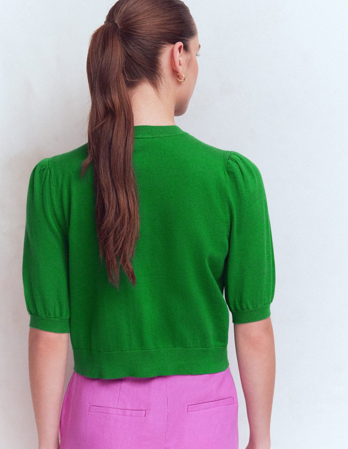 Nadia Embellished Cardigan-Green