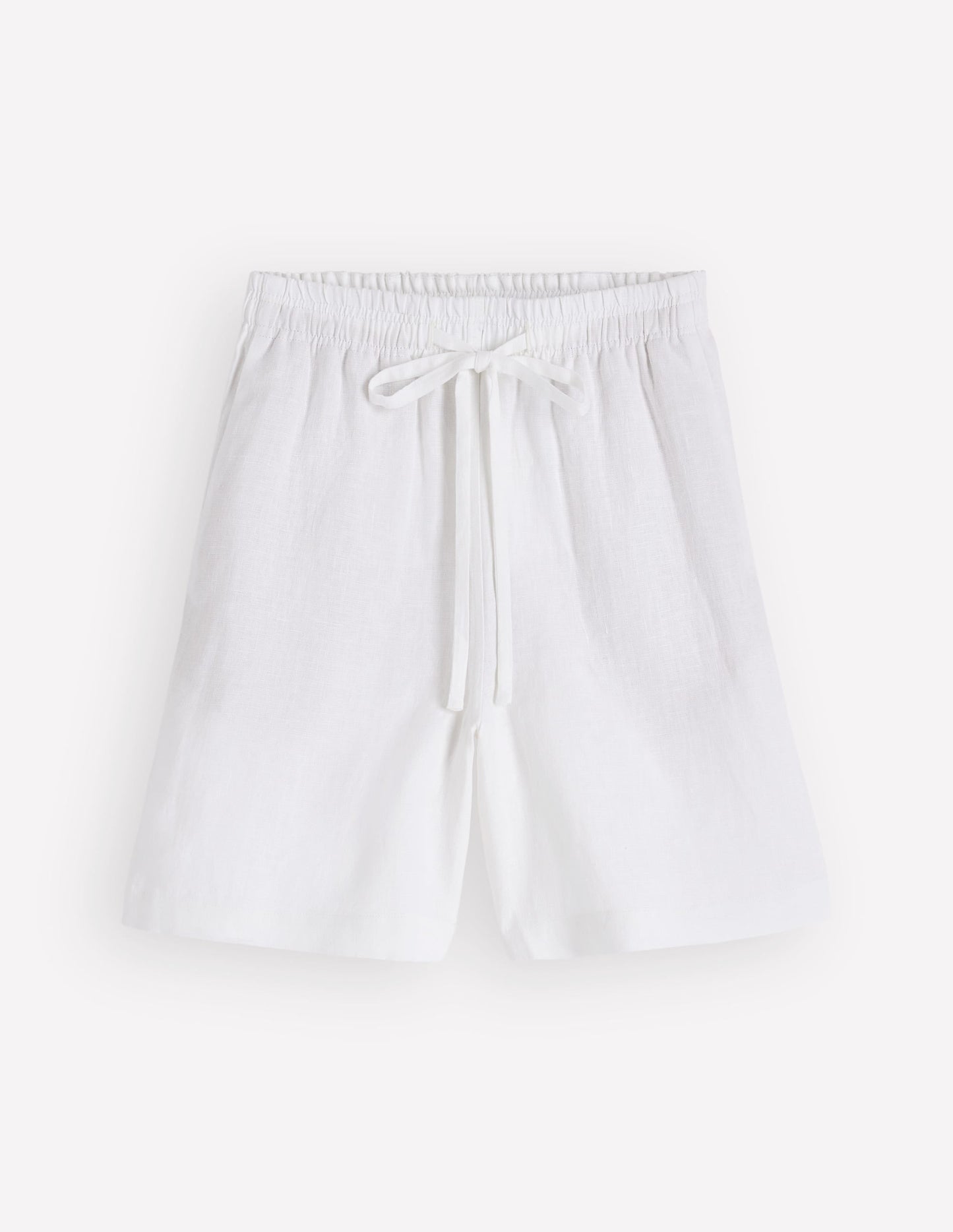 Islington Linen Shorts-White