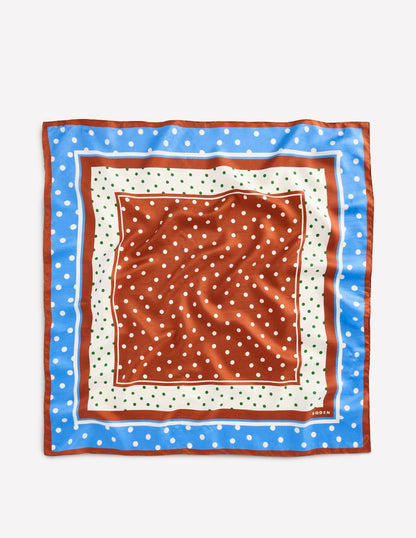 Elisabeth Silk Square Scarf-Multi, Painted Dot