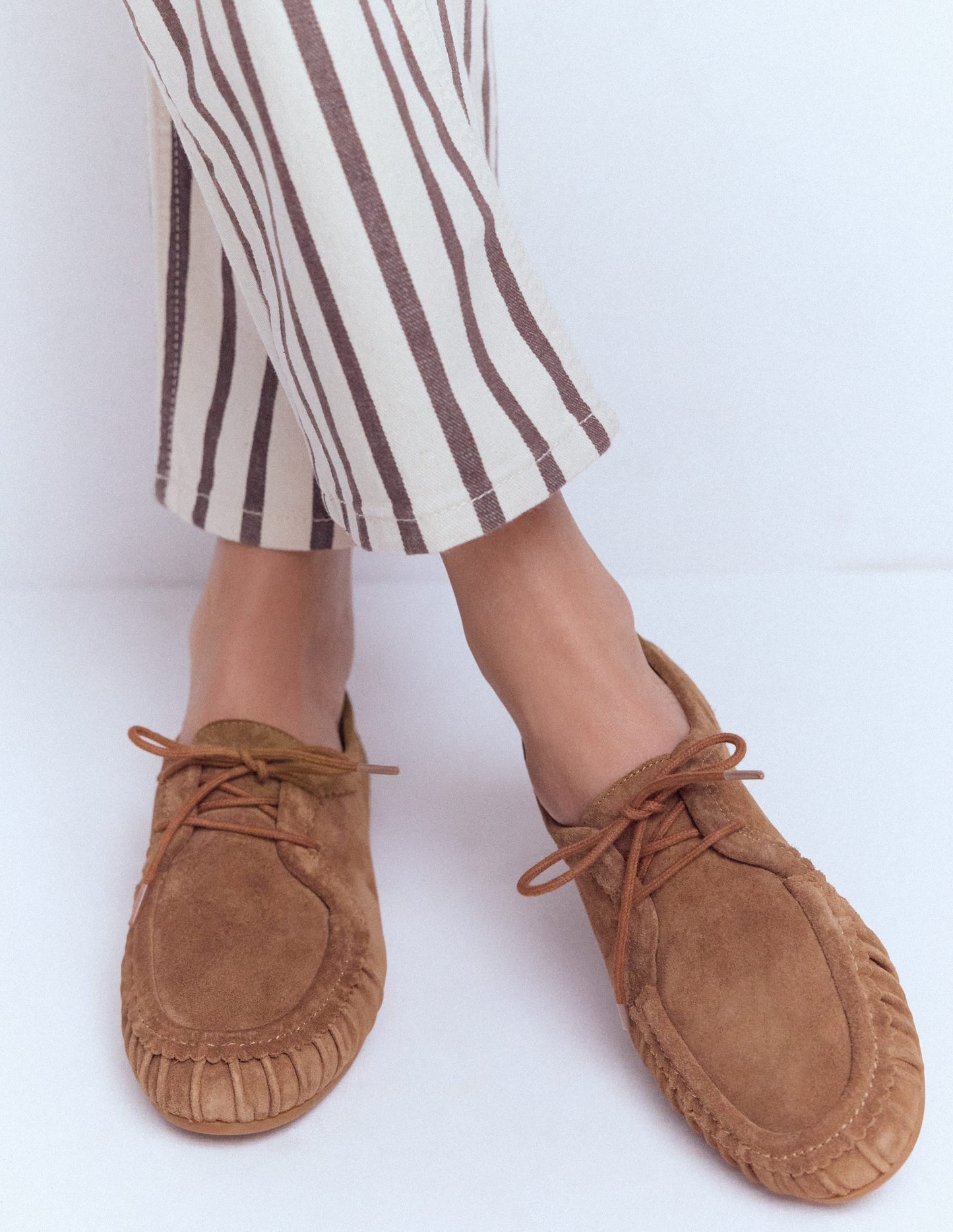 Soft Boat Shoes-Tan