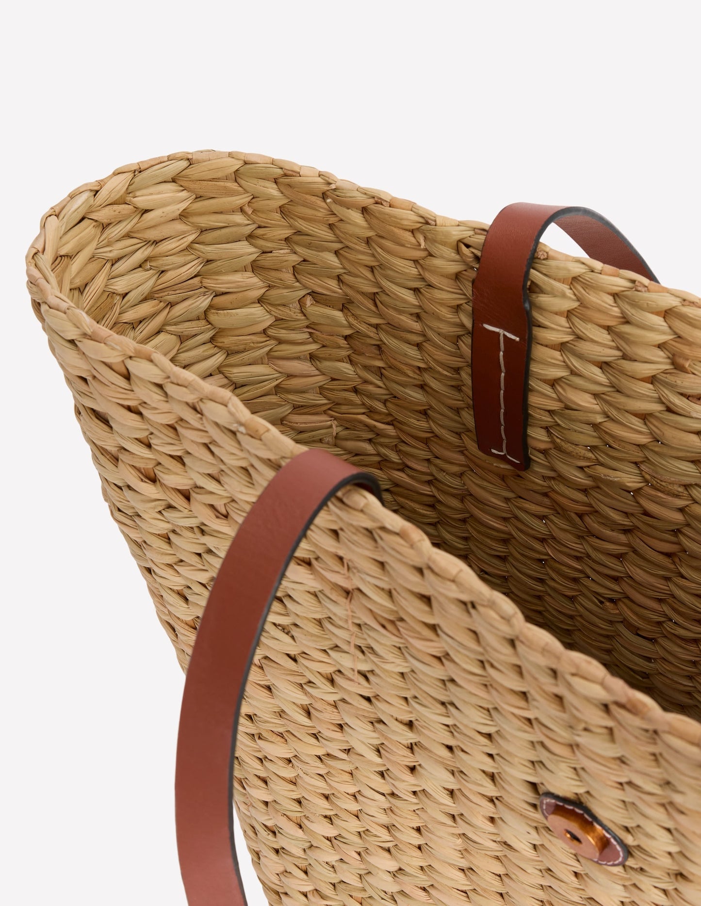 Buckle Tote-Natural Raffia