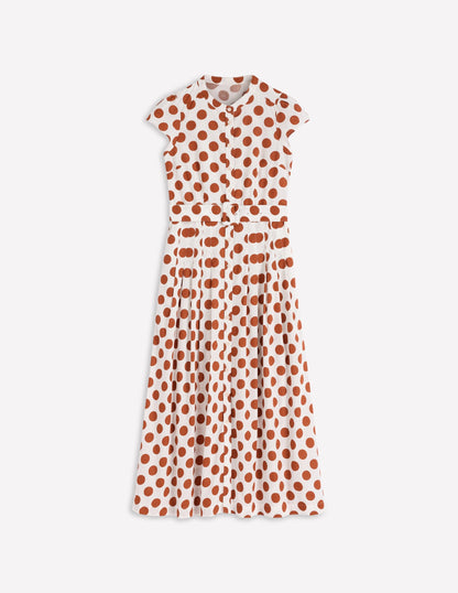 Arabella Cotton Maxi Dress-Ginger, Painted Dot
