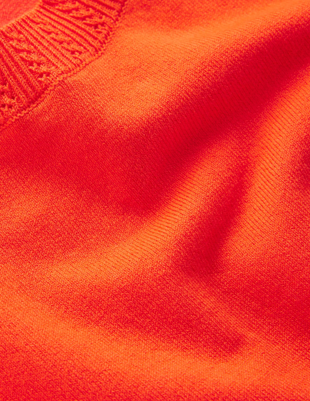 Emilia Cotton Crew T-shirt-Sunset Orange