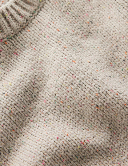 Davina Puff Sleeve Sweater-Ivory, Nep