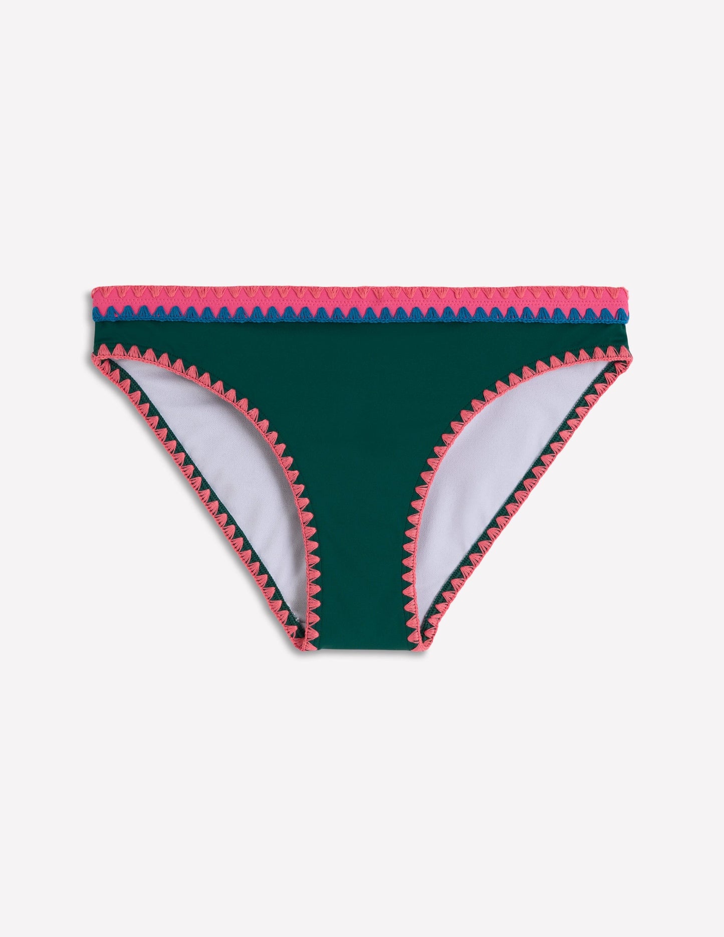 Porto Bikini Bottoms-Mangrove Green, Embroidery