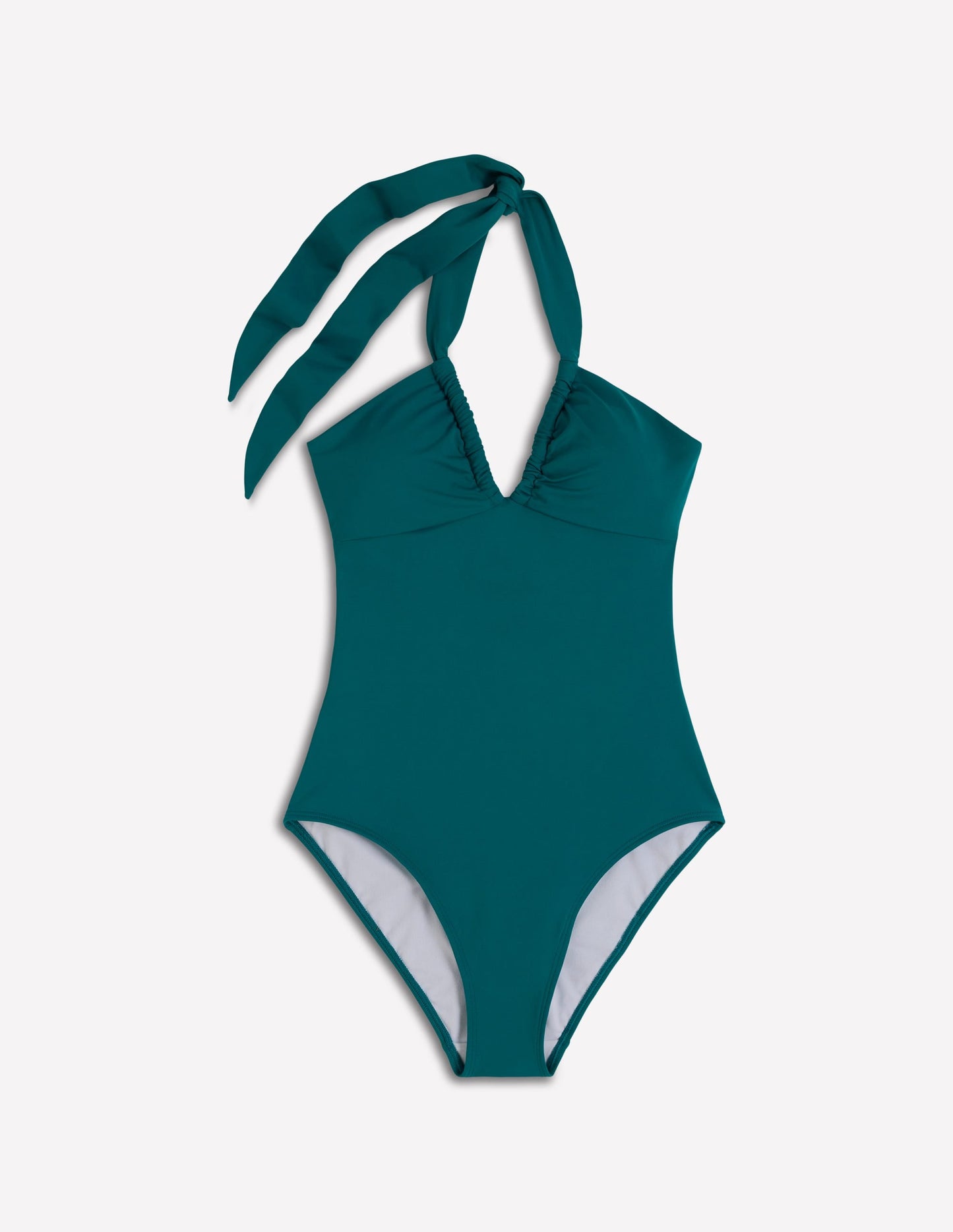 Minori Halter Tie Swimsuit-Pacific Green